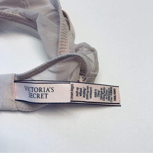 Victoria's Secret Dream Angels‎ Push Up Without Padding Bra 36B Pink Sequins - Picture 9 of 10